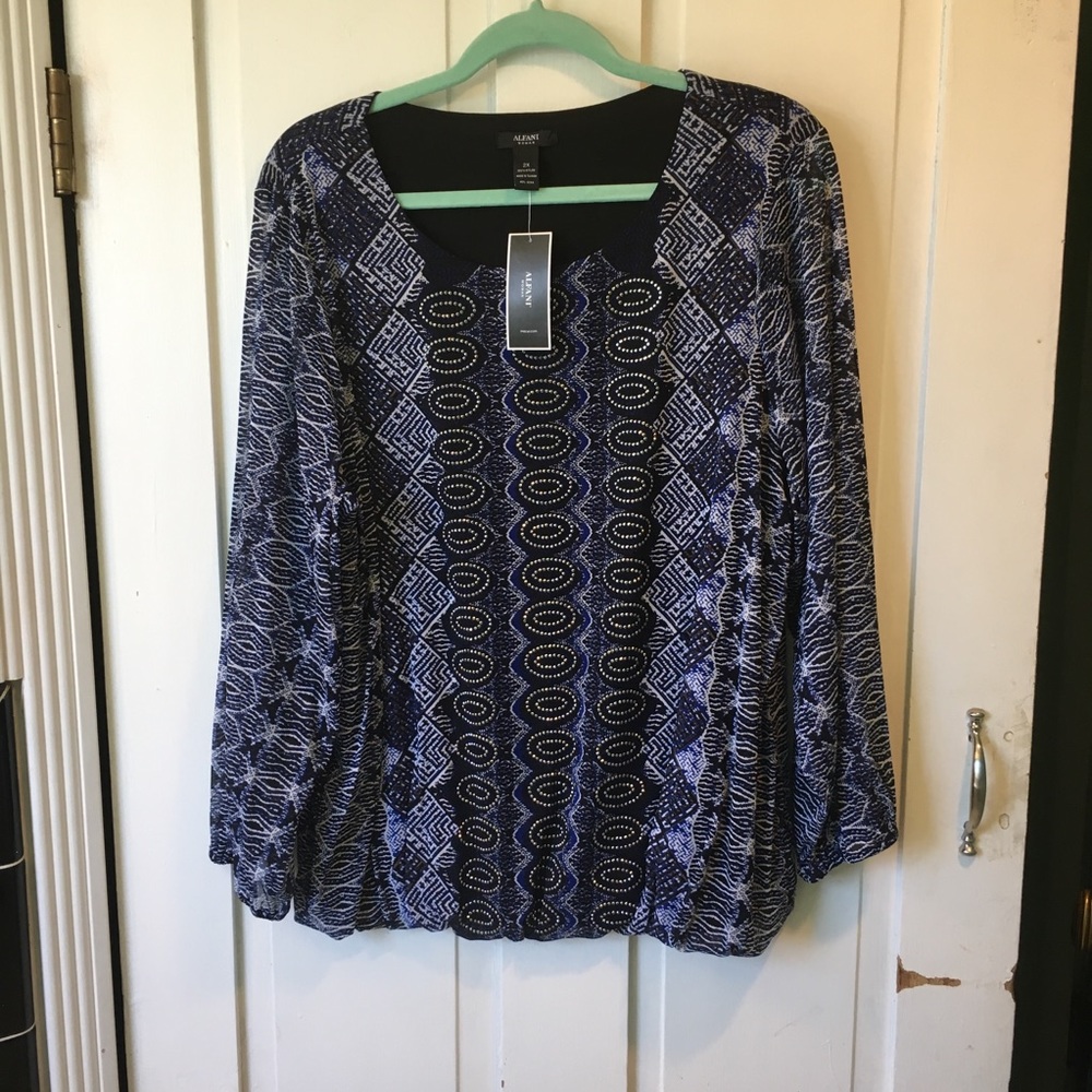 NWT Alfani 3/4 Sleeve Blouse
